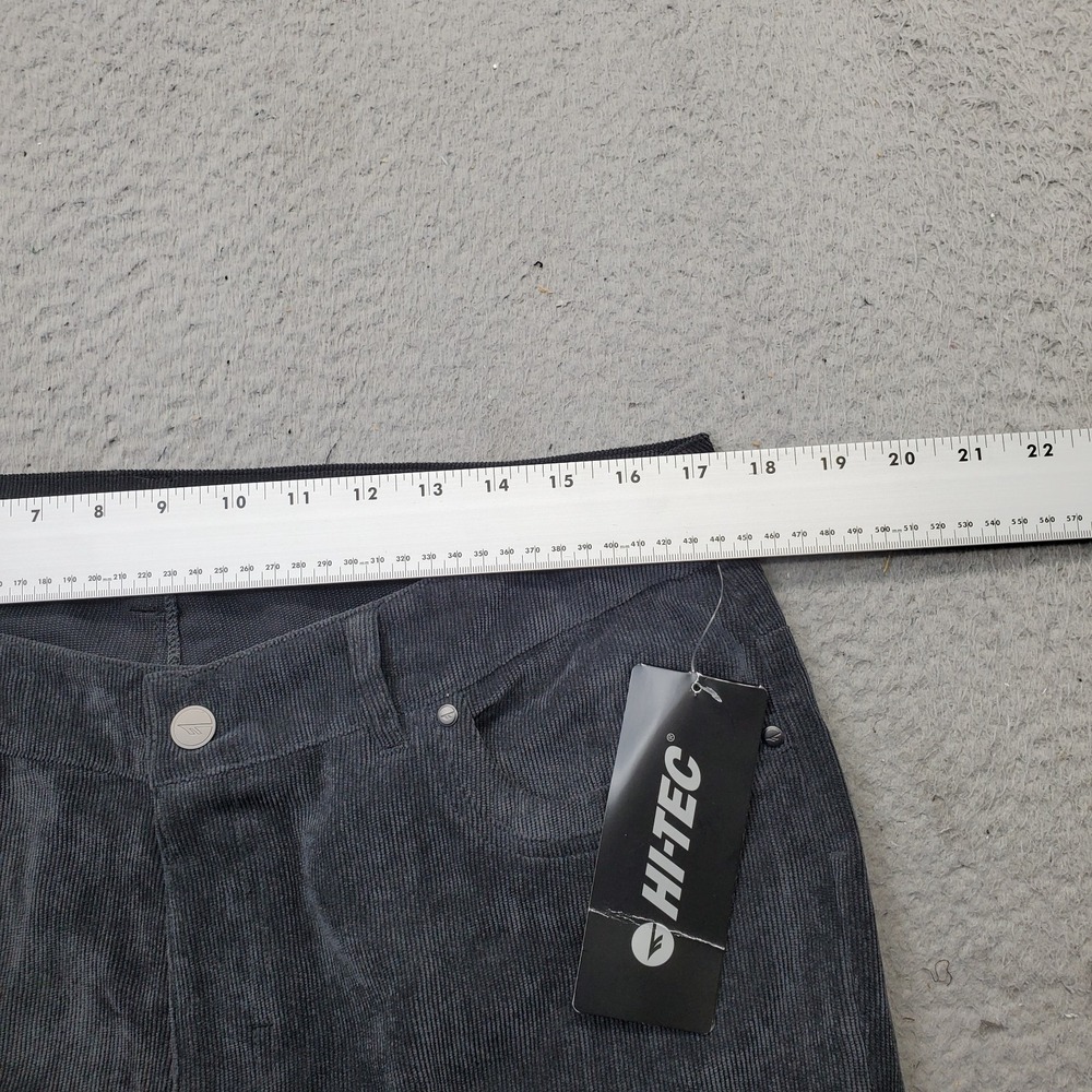 Hi-Tec Golf Pants Mens Size 34 Black Corduroy Performance Dark Wash Straight Leg - Picture 6 of 9